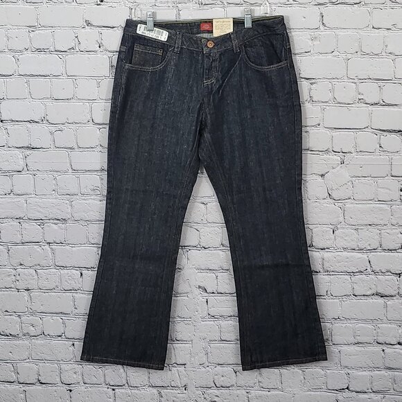 2/$30 Dickies 5-Pocket Relaxed Fit Jeans Size 8P Petite NWT Workwear Denim - Picture 1 of 7